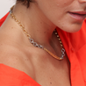 Chunky Patchwork Chain Necklace