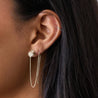 Spool Stud Threader Earrings